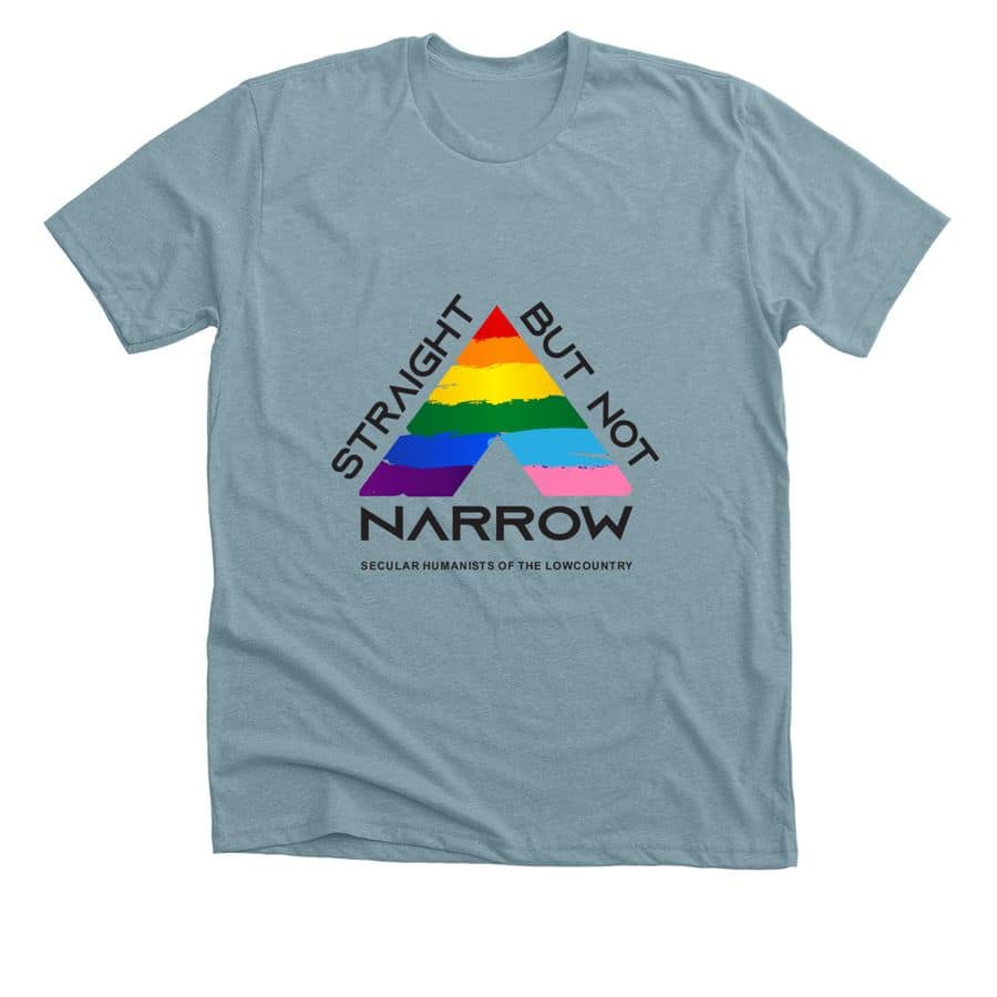 Straight Heather Blue Lagoon Straight But Not Narrow—Heather Blue Lagoon