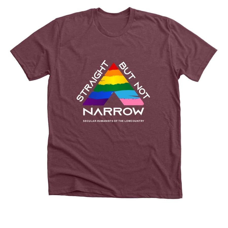 Straight Heather Maroon Straight But Not Narrow—Heather Maroon